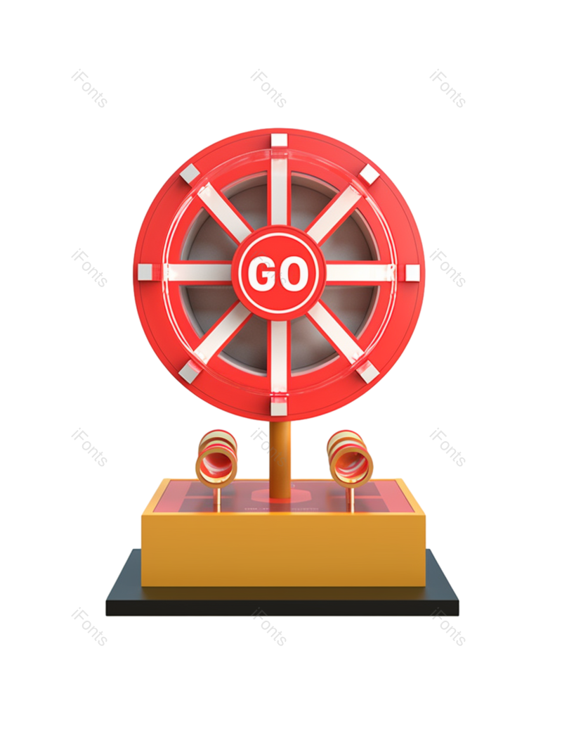 618图片,抽奖转盘元素,蓝色背景PNG,促销免抠素材